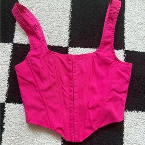 Vibrant pink Corset Top